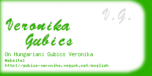 veronika gubics business card